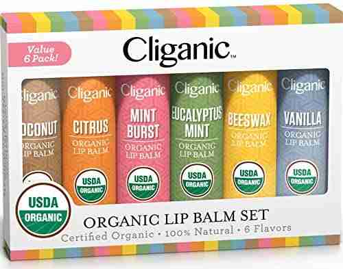 Sky Organics USDA Organic Flavored Beeswax Lip Balms Eucalyptus Mint