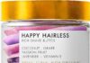 truly beauty happy hairless shave butter natural shaving cream for women coconut oil and more for smooth nourished skin